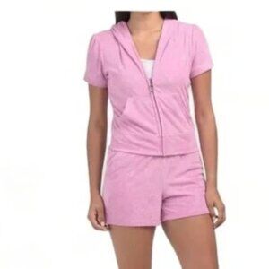 Juicy Couture Purple Terry Cloth Shorts